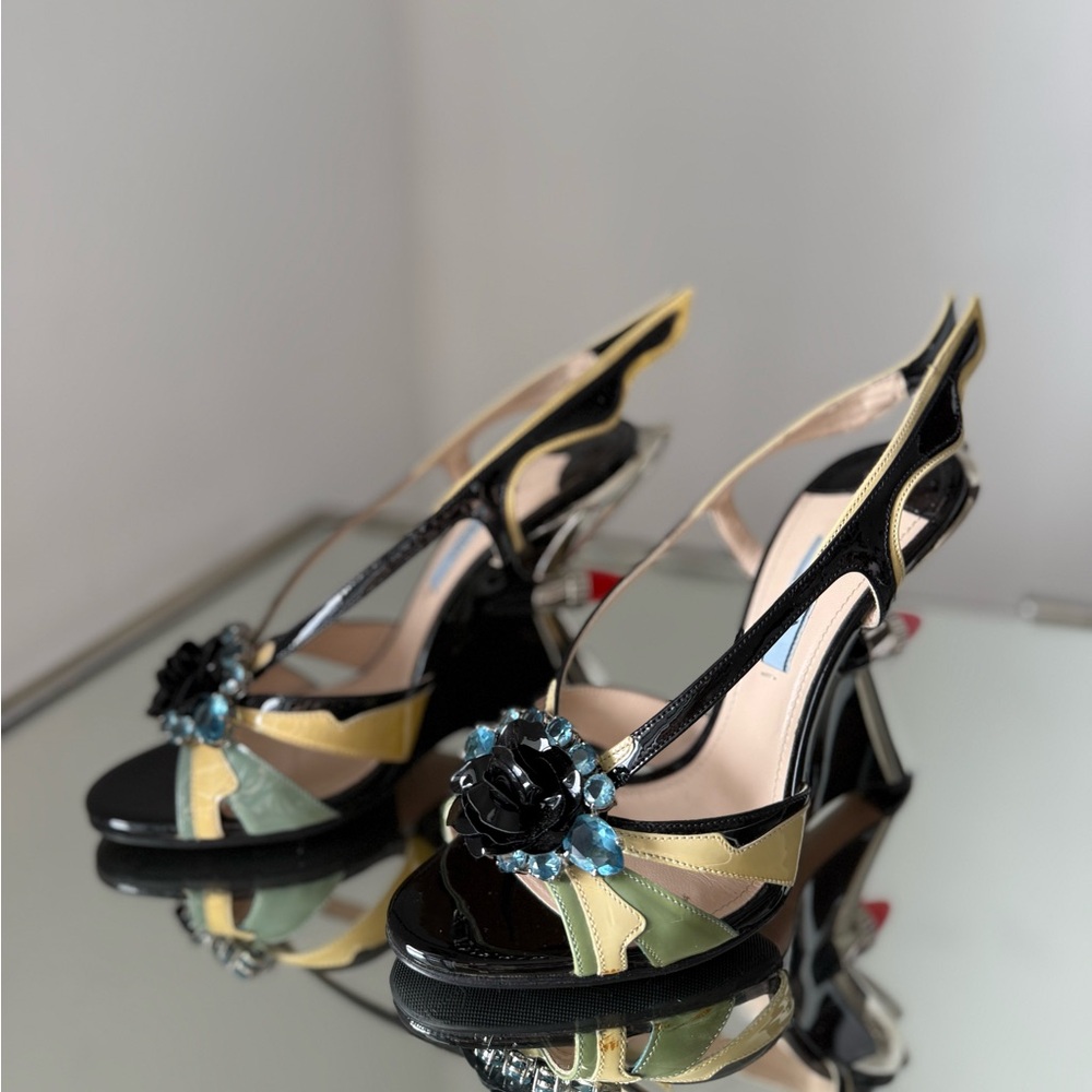Like new Prada Cadillac Rod Heels Hot Rod Flame 37 - Picture 5 of 17